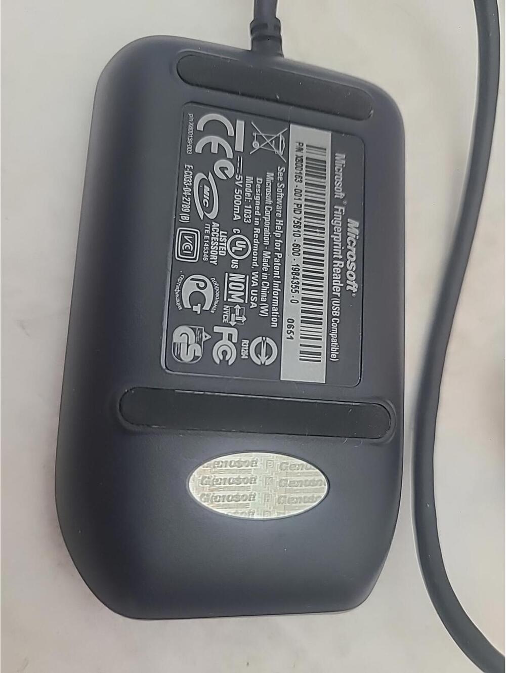 Microsoft Fingerprint Reader Windows With Software Start Up Guide Model 1033 New - Picture 4 of 10